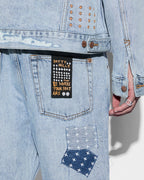 Mens Oh G Jacket Mills Repair Oversized Jackets - Denim