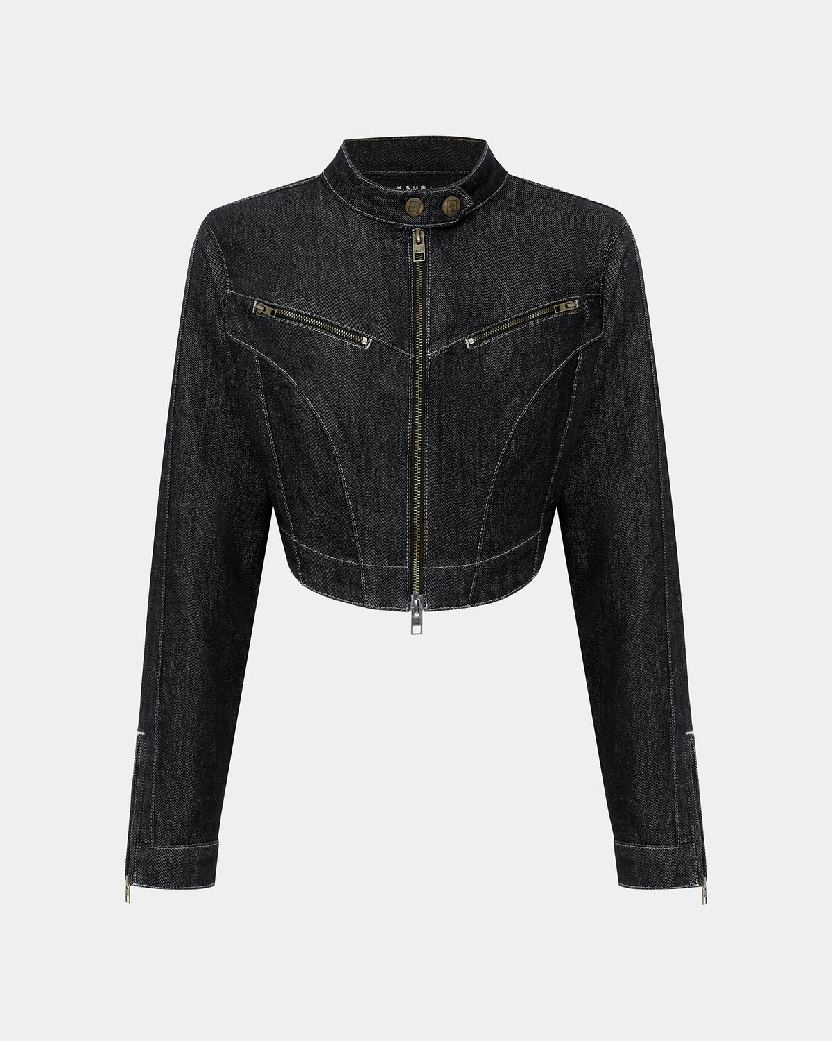 Womens Paradigm Crop Jacket Midnight Cropped Jackets - Black