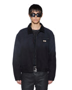 Mens Plated Greenwich Jacket Black Relaxed Jackets - Black