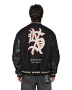 MENS PLAYOFF VARSITY JACKET BLACK JACKETS