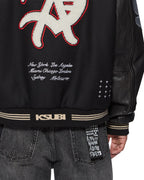 MENS PLAYOFF VARSITY JACKET BLACK JACKETS