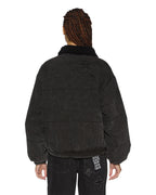 Womens Reversible Puffer Jacket Noir Kraftwerk/black Oversized Jackets - Black