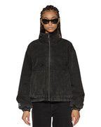 Womens Reversible Puffer Jacket Noir Kraftwerk/black Oversized Jackets - Black