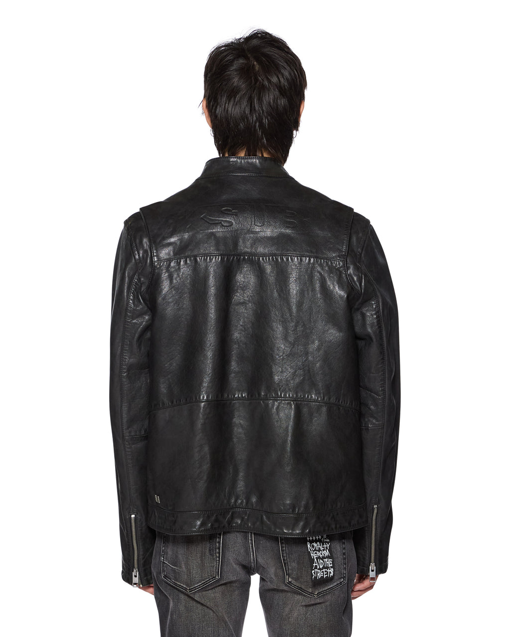 Mens Stinger Biker Moto Shell Regular Jackets - Black