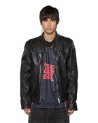 Mens Stinger Biker Moto Shell Regular Jackets - Black