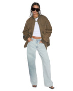 WOMENS SCORE BOMBER KHAKI/CEDAR JACKETS