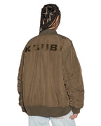 WOMENS SCORE BOMBER KHAKI/CEDAR JACKETS