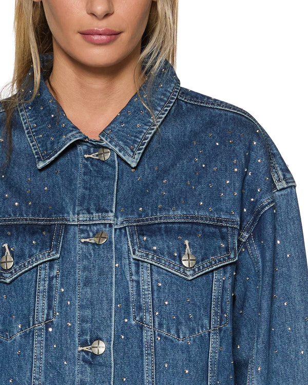 Oversized Jacket Token Krystal - Blue Denim | Ksubi ++