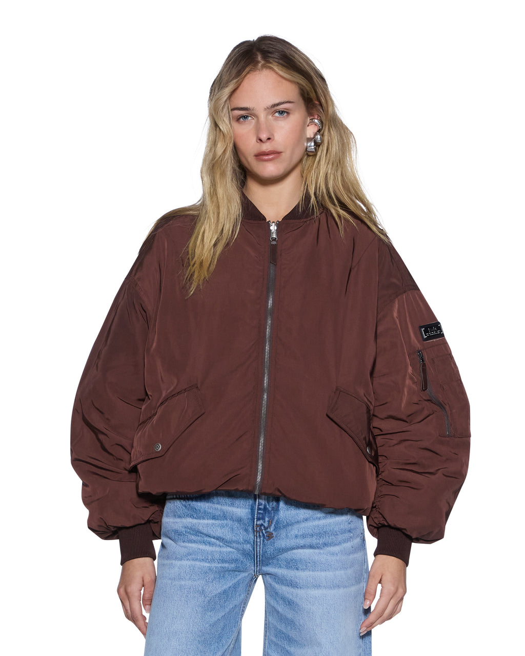 WOMENS PILOT BOMBER CHOCOLATE JACKETS