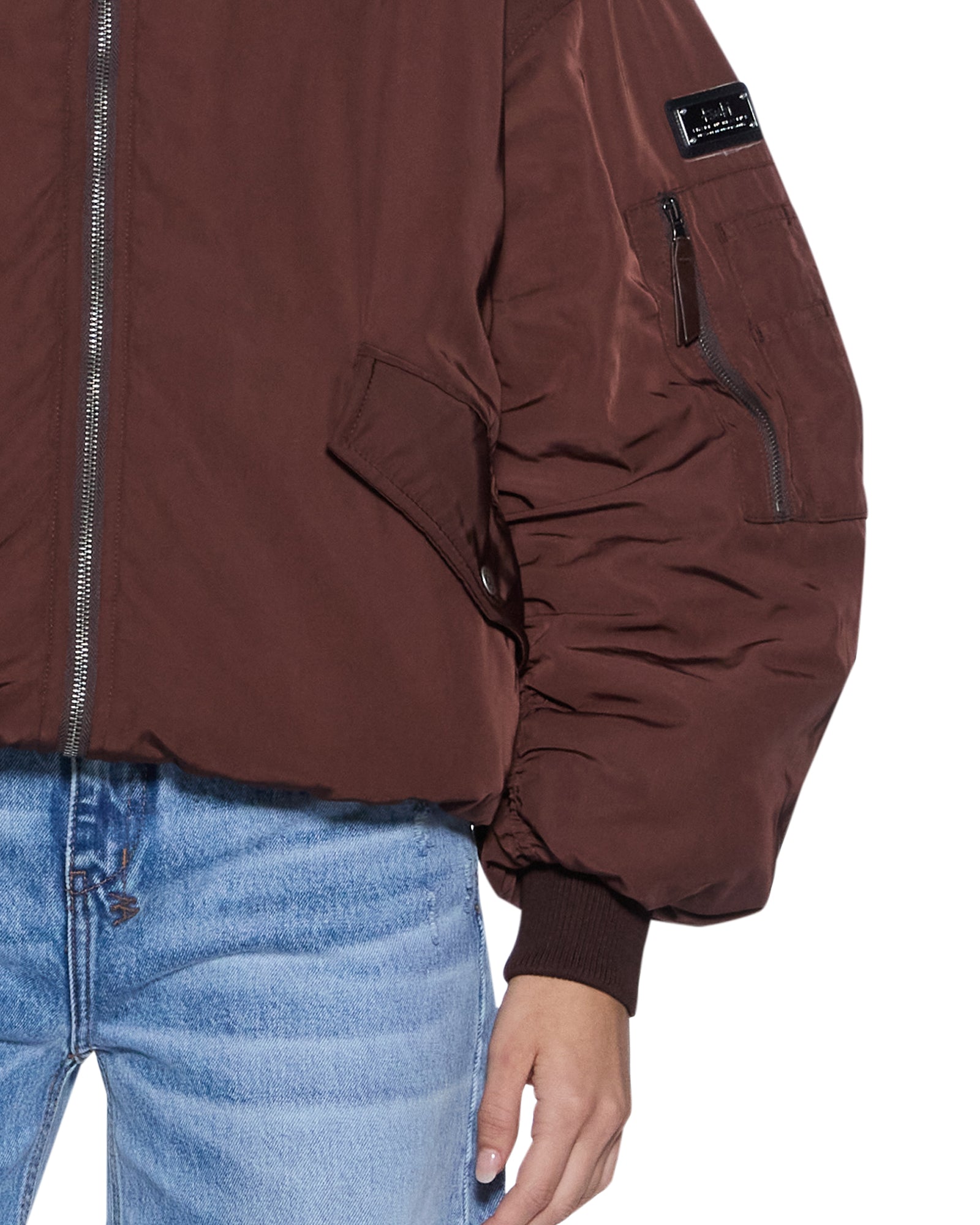 WOMENS PILOT BOMBER CHOCOLATE JACKETS