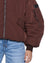 WOMENS  PILOT BOMBER CHOCOLATE OVERSIZED JACKETS