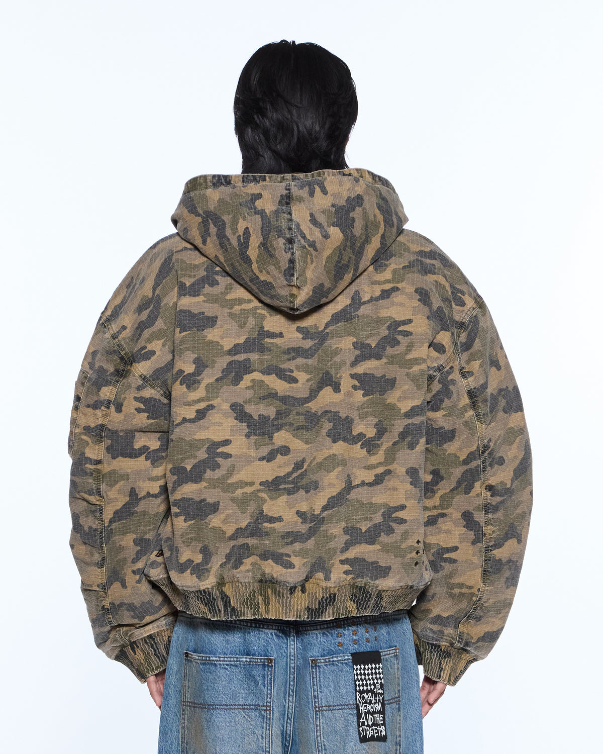 PLATED BOMBER JACKET CAMO