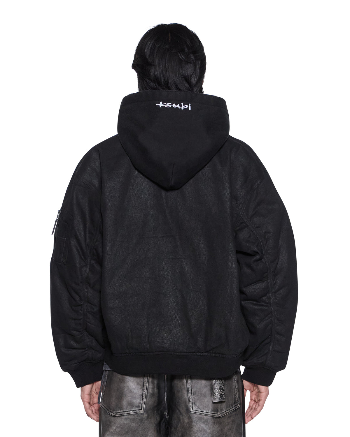 MENS SIN CITY PLATED WAXED JACKET BLACK JACKETS