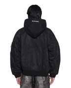 MENS SIN CITY PLATED WAXED JACKET BLACK JACKETS