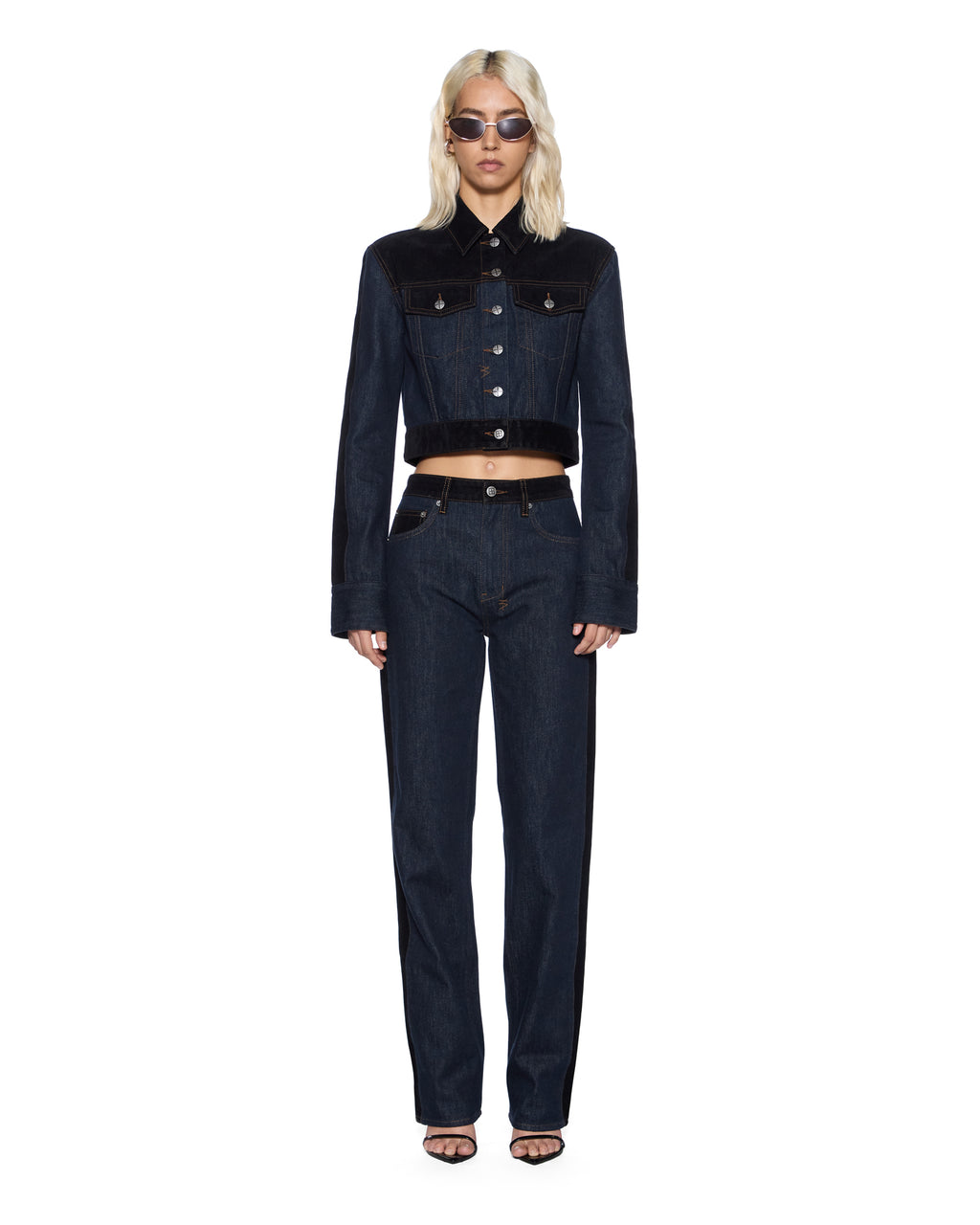 WOMENS SLIM TRUCKER JACKET VIXEN SPLICED JACKETS