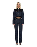 WOMENS SLIM TRUCKER JACKET VIXEN SPLICED JACKETS