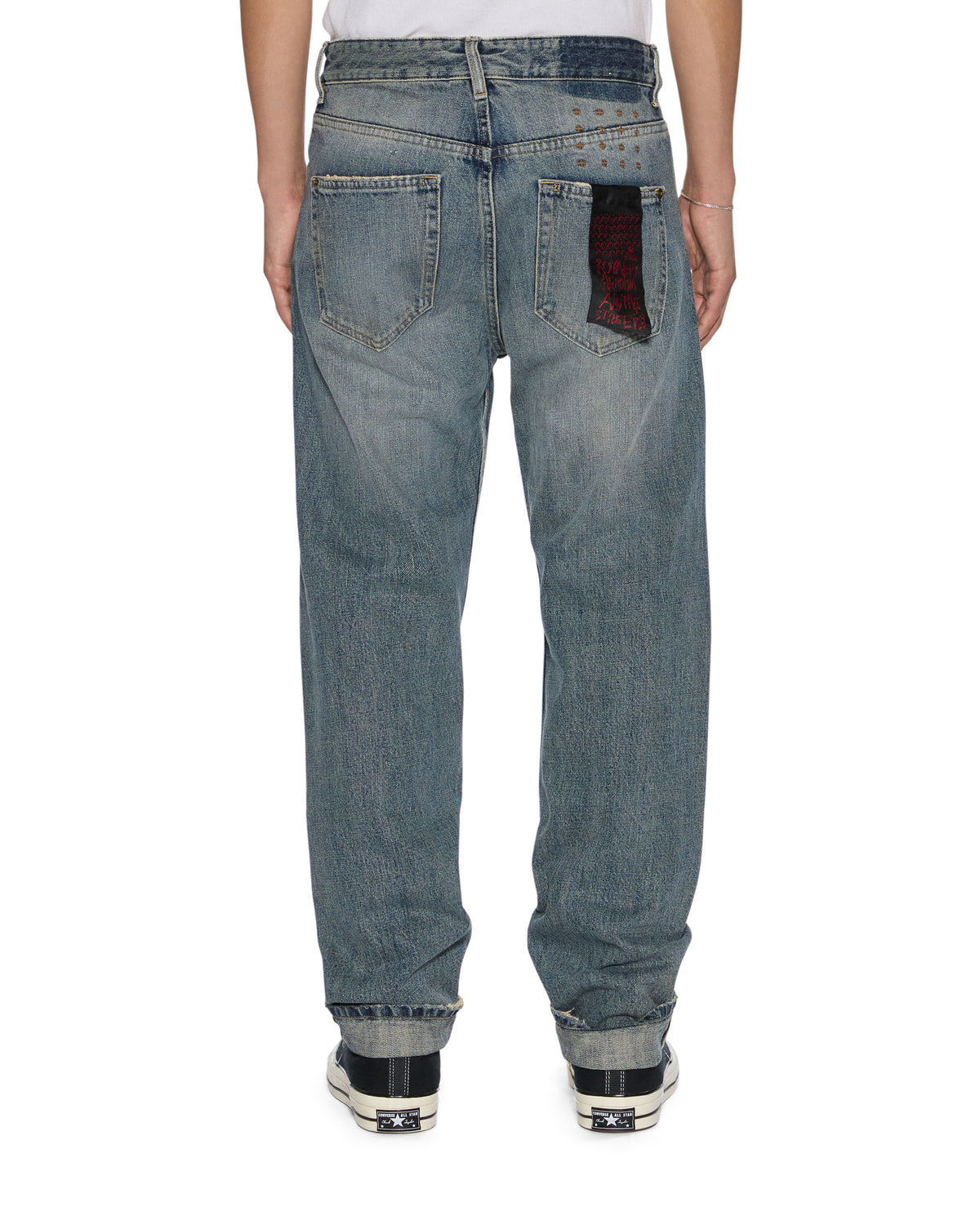 MENS HAZLOW SELVEDGE MELBOURNE BLUE DENIM JEANS