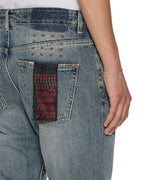 MENS HAZLOW SELVEDGE MELBOURNE BLUE DENIM JEANS