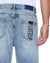 MENS  ANTI K CHAMPAGNE BLUE RELAXED DENIM JEANS