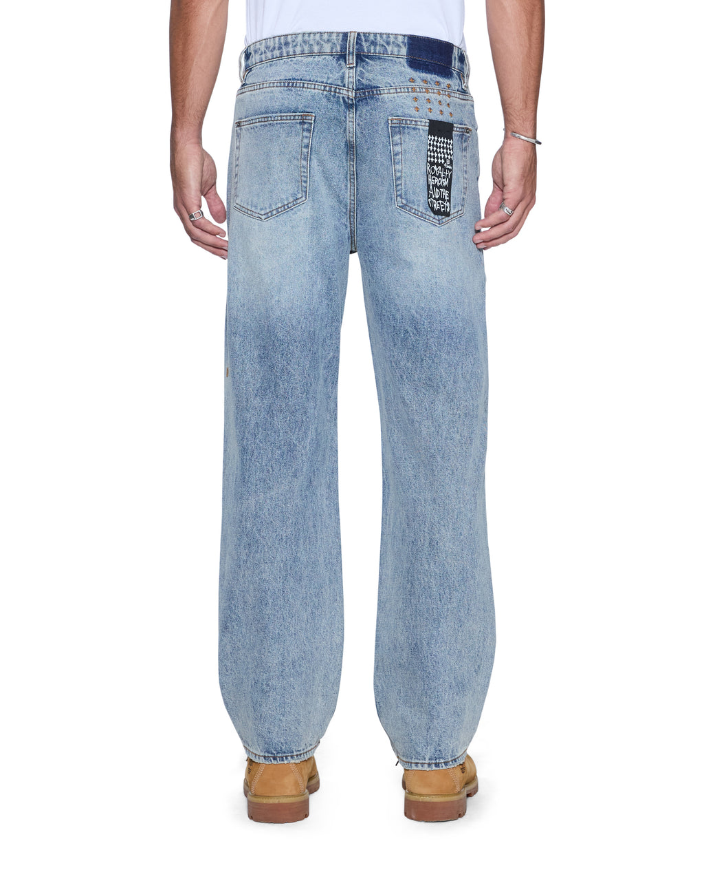MENS ANTI K CHAMPAGNE BLUE DENIM JEANS