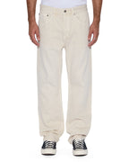 Mens Anti K Ivory Relaxed Denim Jeans - Beige
