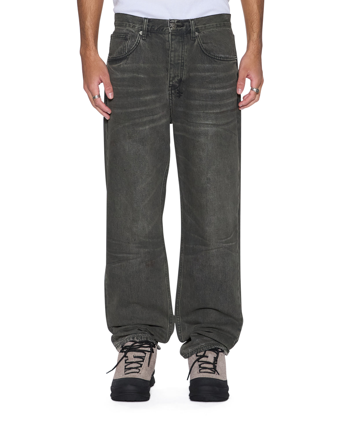 MENS ANTI K MEKANIK GREY DENIM JEANS
