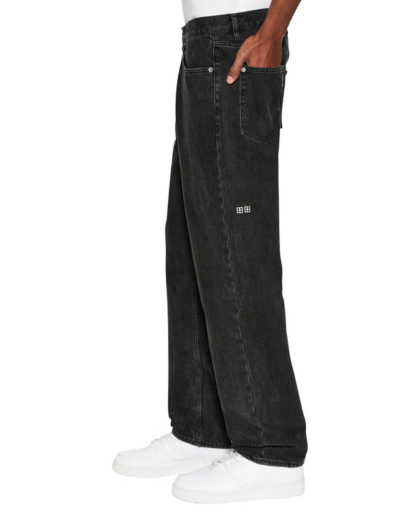 Mens Anti K Noir Relaxed Denim Jeans | Ksubi