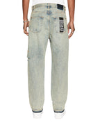 Mens Anti K Stagelight Trashed Relaxed Denim Jeans - Denim
