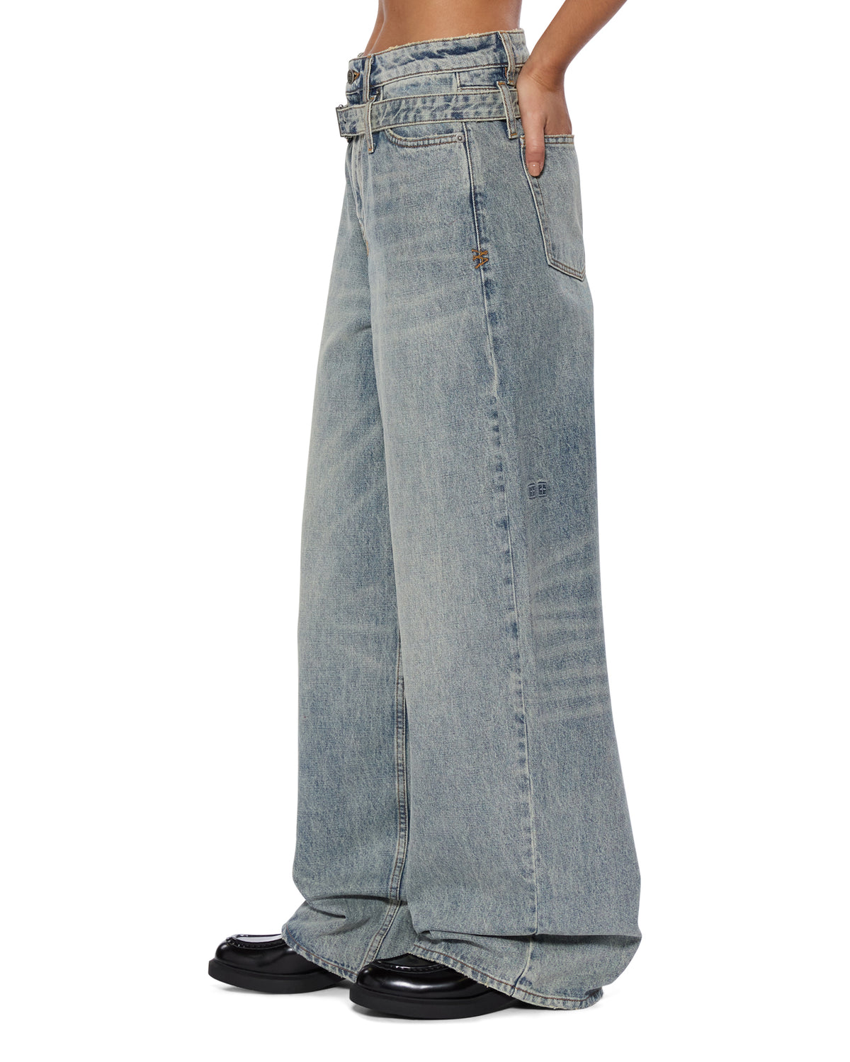 Womens Baggy Jean Echoes Baggy Denim Jeans - Denim