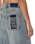 Womens Baggy Jean Echoes Baggy Denim Jeans - Denim