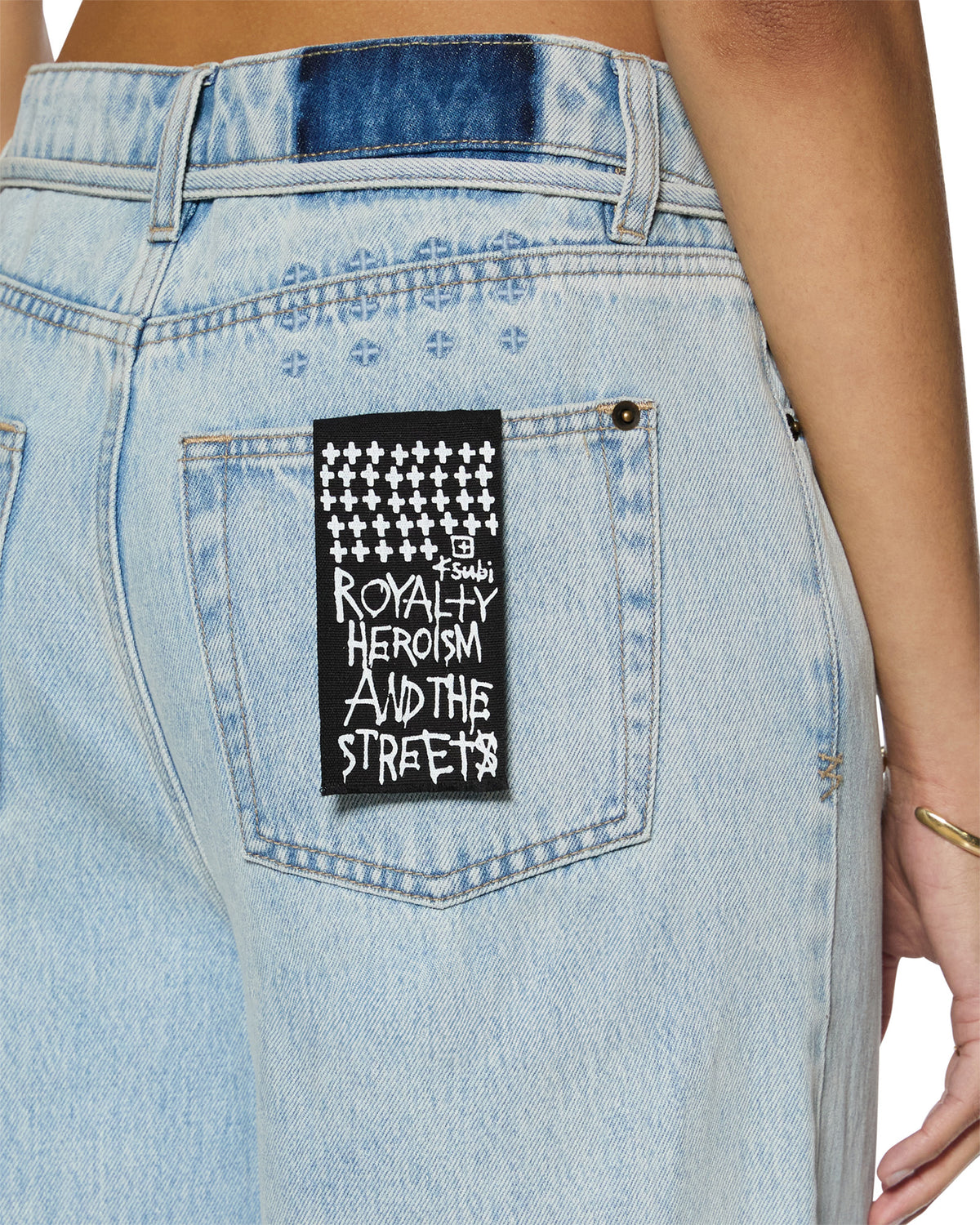 Womens Baggy Jean Rollin Baggy Denim Jeans - Denim