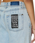Womens Baggy Jean Rollin Baggy Denim Jeans - Denim