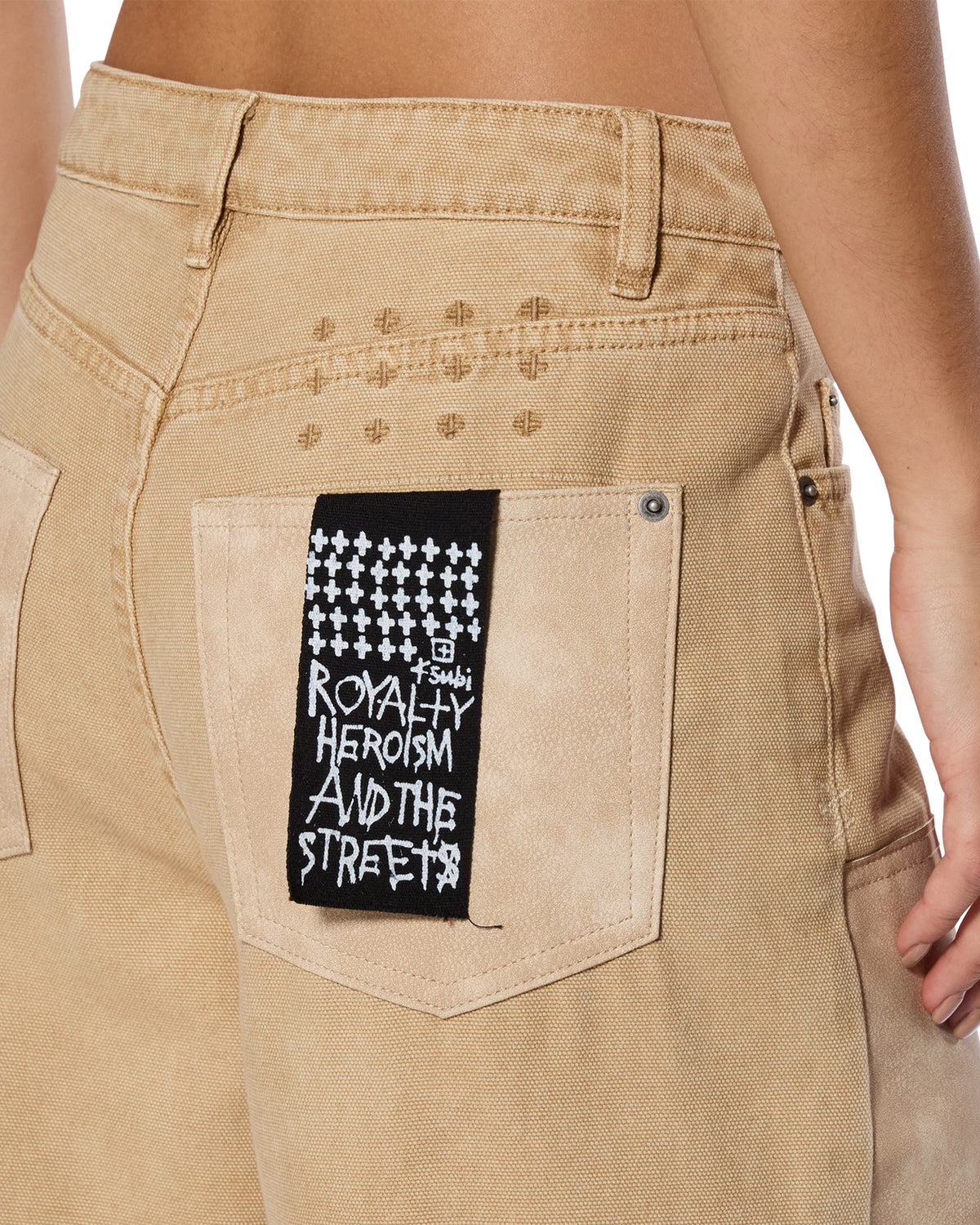 WOMENS BARREL JEAN CARPENTER OAT DENIM JEANS