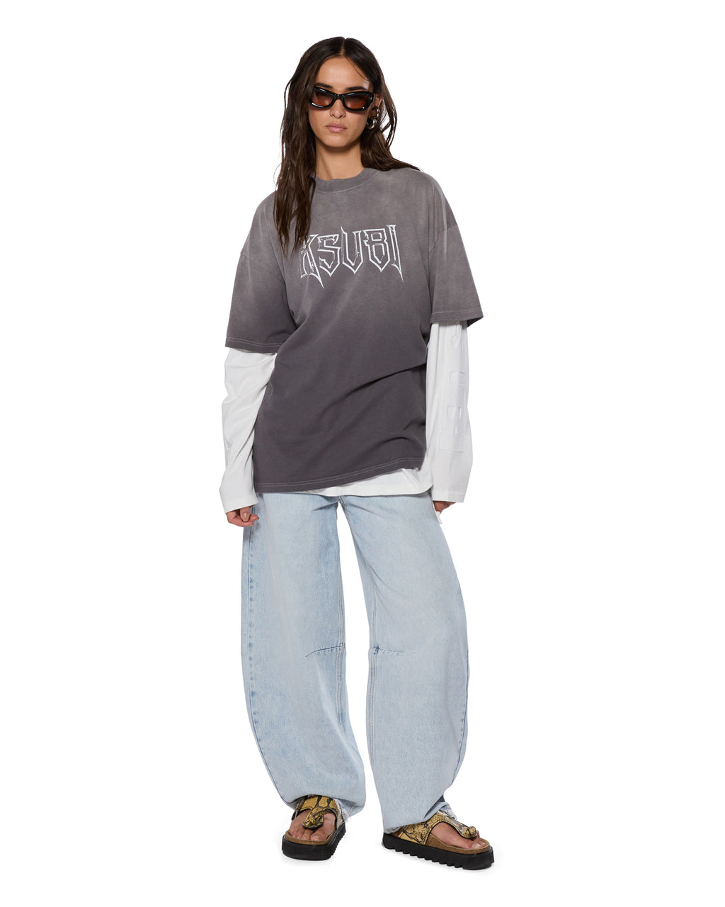 Womens Barrel Jean Statik Barrel Leg Denim Jeans - Denim