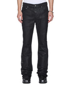 MENS BRONKO BACKSTAGE BLACK STUDDED DENIM JEANS