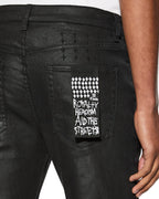 MENS BRONKO BLACK WAX DENIM JEANS