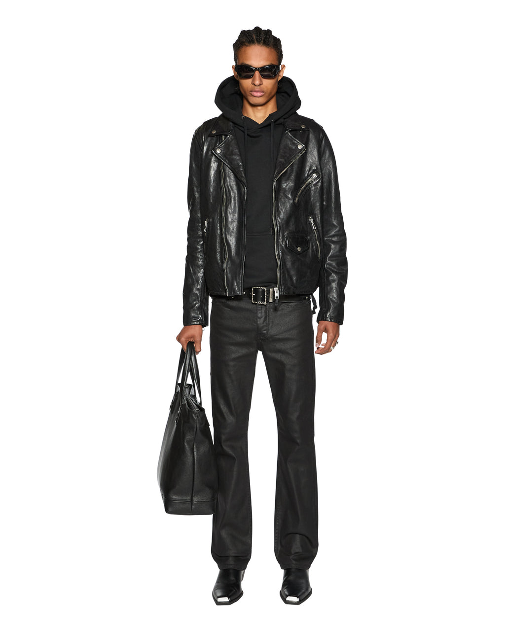 MENS BRONKO BLACK WAX DENIM JEANS