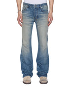 Mens Bronko Portland Blue Bootcut Denim Jeans - Denim