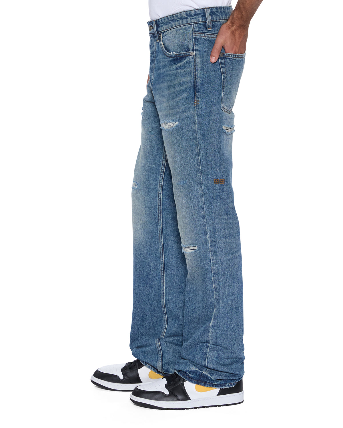 MENS BRONKO ROADHOUSE REPAIR DENIM JEANS