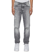 Mens Chitch Smoke Scatter Slim Denim Jeans - Grey