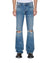 MENS  BRONKO TEXAS BLUE STUDDED BOOTCUT DENIM JEANS
