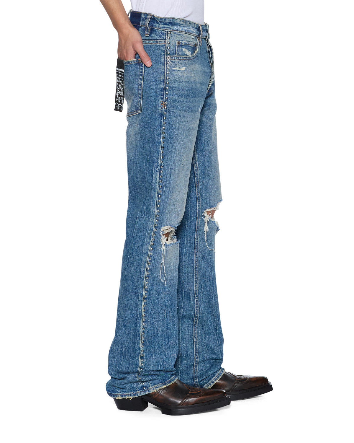 BRONKO TEXAS BLUE STUDDED
