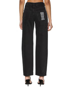 Womens Brooklyn Jean Stealth Straight Denim Jeans - Black