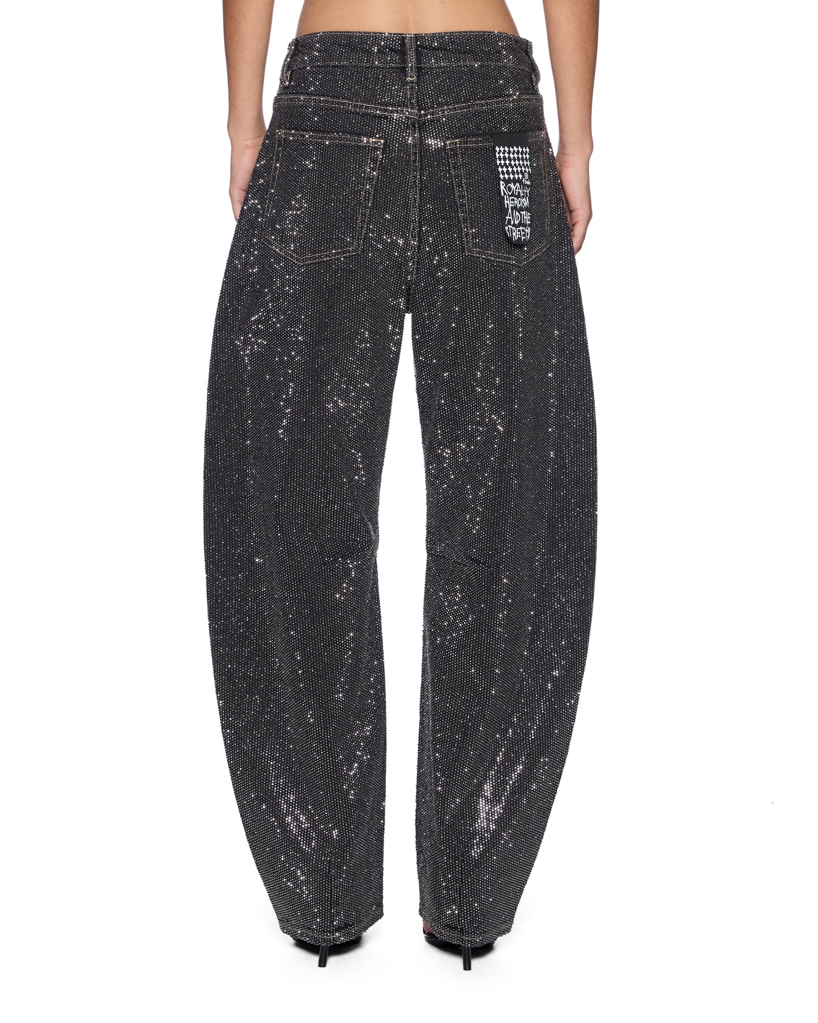 Womens Barrel Jean Opium High Rollers Barrel Leg Denim Jeans