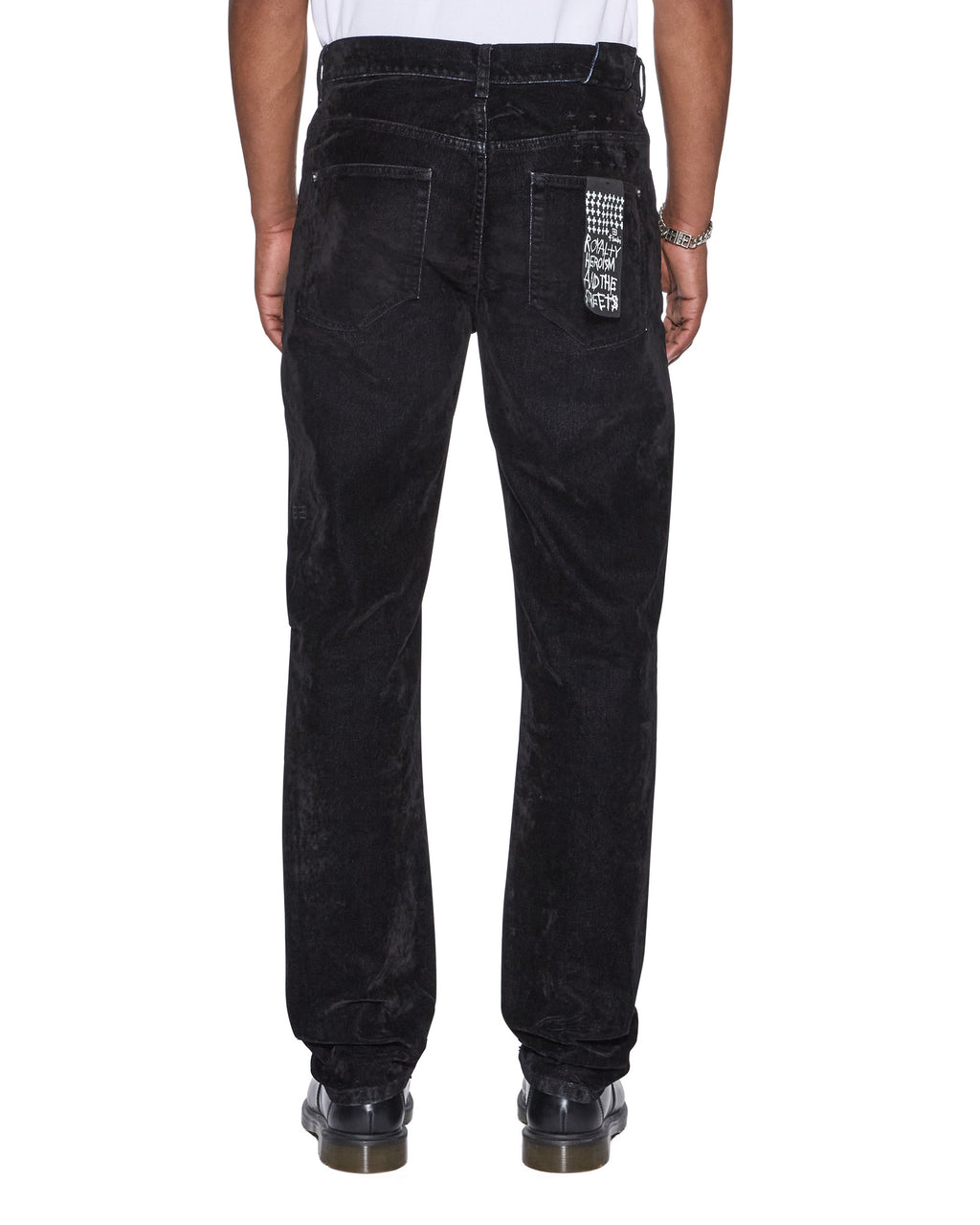 Mens Chitch Black Blur Slim Denim Jeans - Black