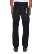 Mens Chitch Black Blur Slim Denim Jeans - Black