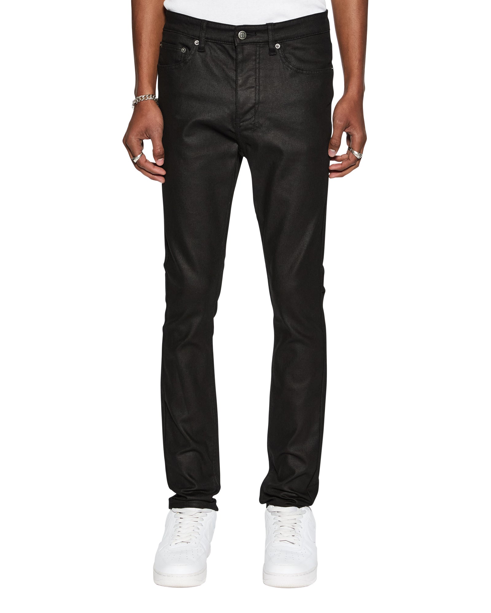 MENS CHITCH BLACK WAX DENIM JEANS