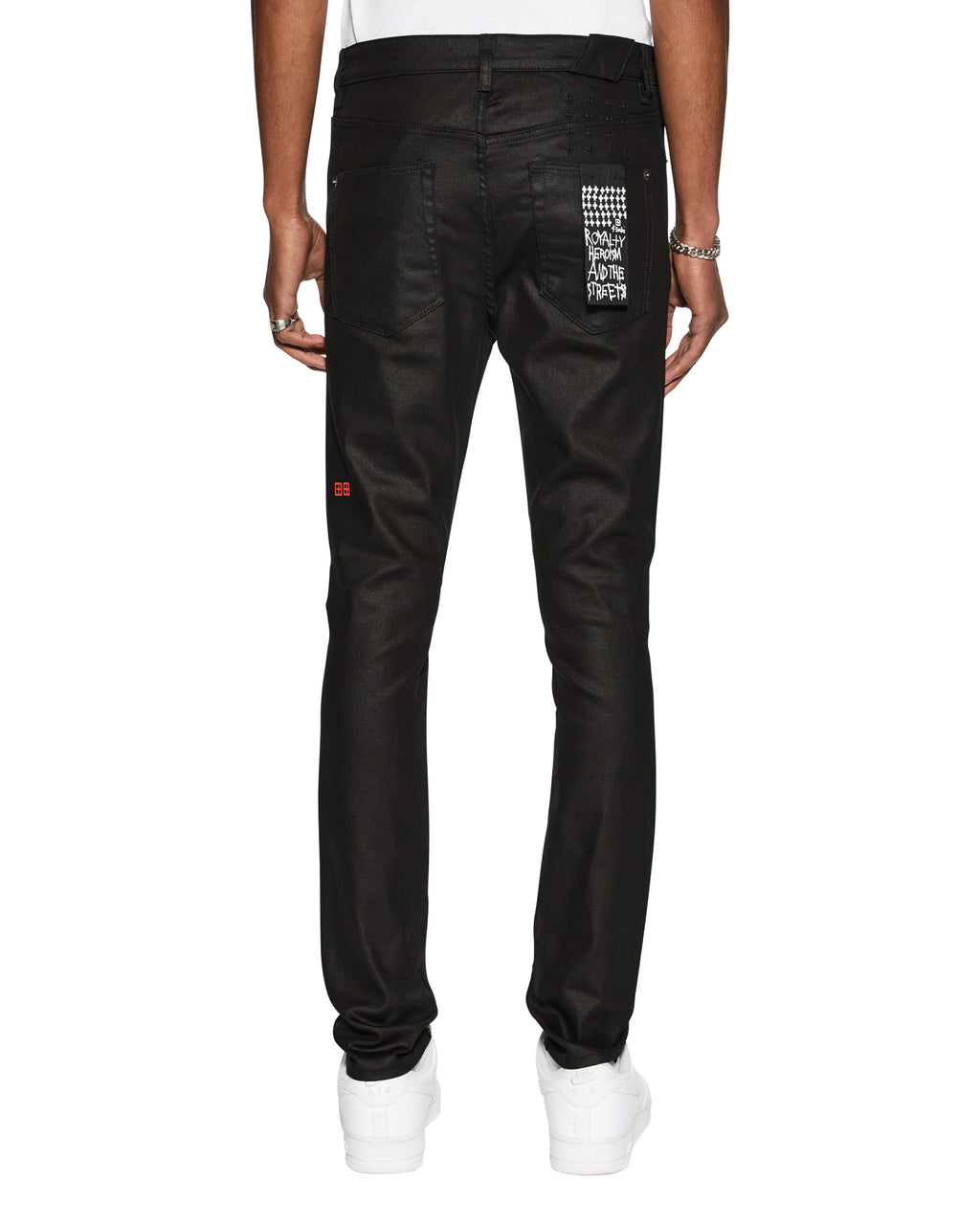 MENS CHITCH BLACK WAX DENIM JEANS