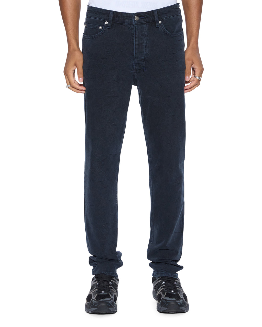 MENS CHITCH BLACK/BLUE DENIM JEANS