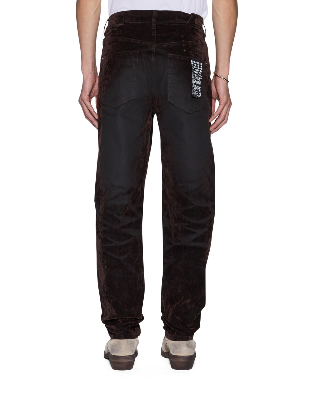 Mens Chitch Chocolate Blur Slim Denim Jeans - Brown